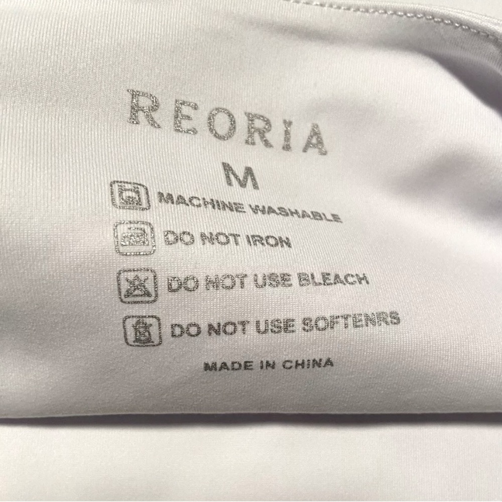 2-Crop Tank by Reoria Size Medium  Buttery Soft SEXY Sports Bra-1 White+1 Black - Picture 9 of 11